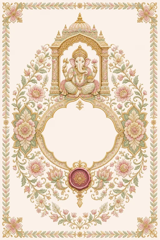 Wedding — Chamba Rumal Wedding Suite — Hindu Traditional Wedding invitation card design from Ayozan