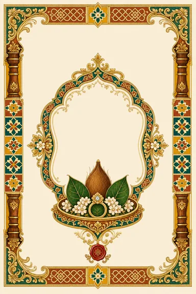 Engagement — Chettinad Athangudi Wedding Suite — Engagement card design