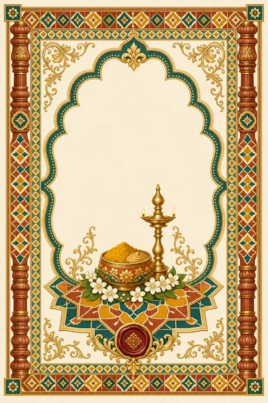 Haldi — Chettinad Athangudi Wedding Suite — Haldi card design