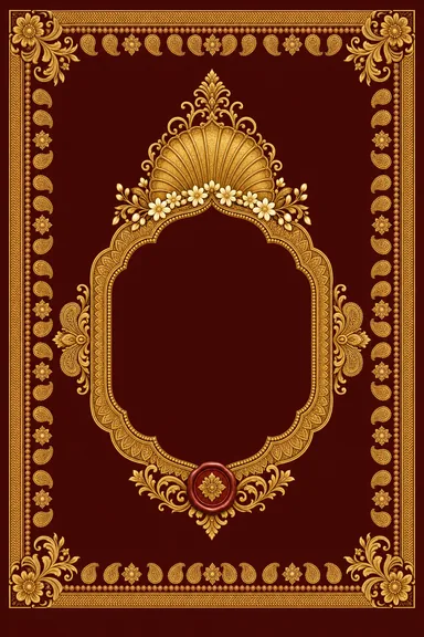 Reception — Gadwal Silk Wedding Suite — Reception card design