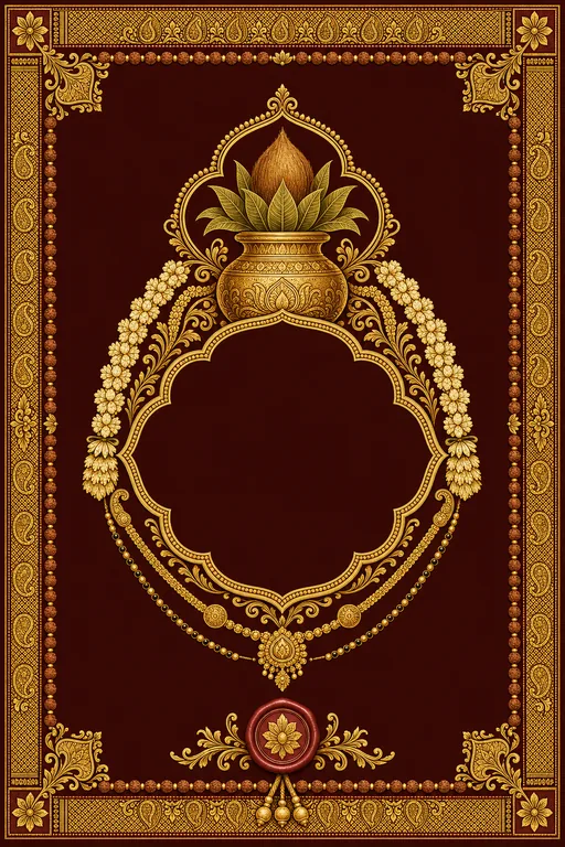 Wedding — Gadwal Silk Wedding Suite — Telugu Hindu Traditional Wedding invitation card design from Ayozan