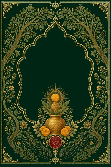 Haldi — Gond Tree of Life Wedding Suite — Haldi card design