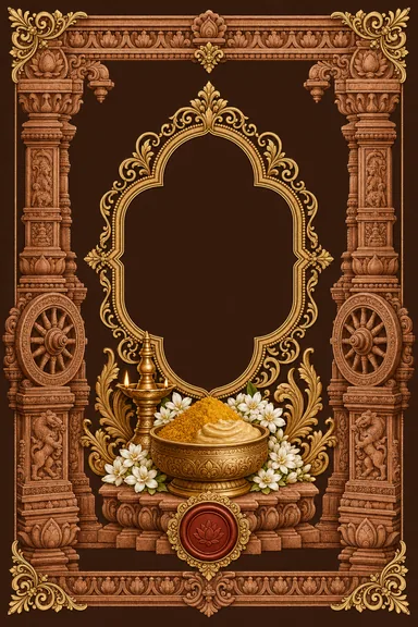 Hampi Vijayanagara — Kannada invitation card design