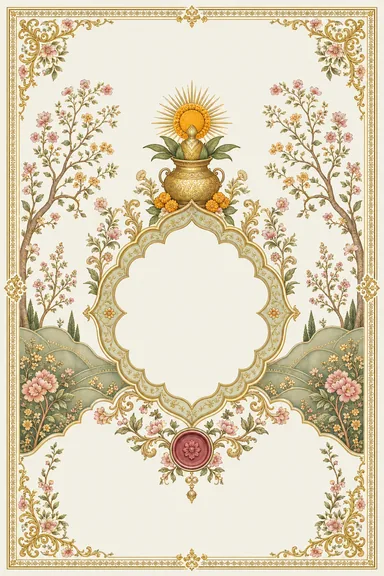 Haldi — Kangra Miniature Wedding Suite — Haldi card design
