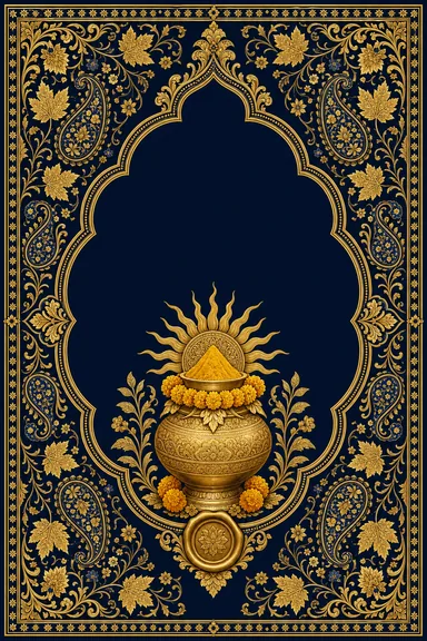 Haldi — Kashmiri Naqashi Wedding Suite — Haldi card design