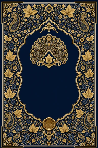 Reception — Kashmiri Naqashi Wedding Suite — Reception card design