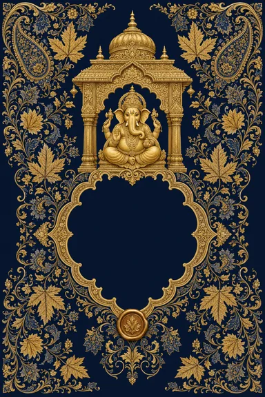 Kashmiri Naqashi — Mehendi invitation card design