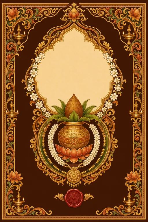 Wedding — Kerala Mural Wedding Suite — Malayalam Hindu Traditional Wedding invitation card design from Ayozan