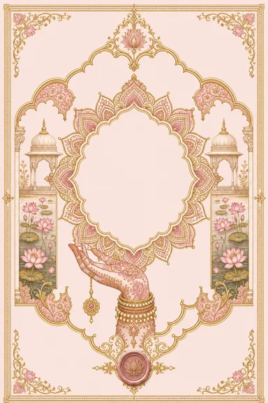 Kishangarh Miniature — Rajasthani Miniature Wedding invitation card design