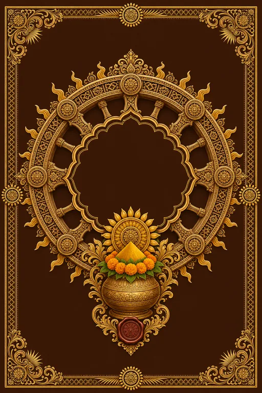 Haldi — Konark Sun Wheel Wedding Suite — Odia Hindu Traditional Haldi invitation card design from Ayozan