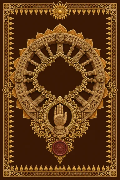 Mehndi — Konark Sun Wheel Wedding Suite — Mehndi card design