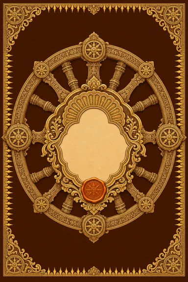 Reception — Konark Sun Wheel Wedding Suite — Reception card design