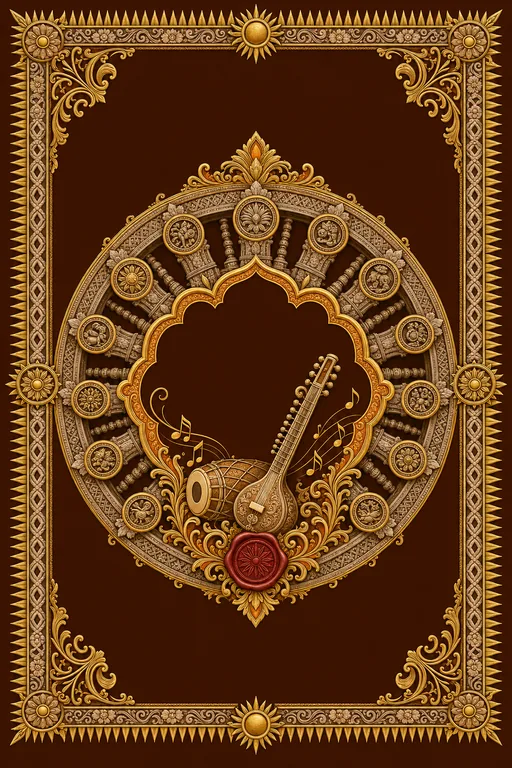 Sangeet — Konark Sun Wheel Wedding Suite — Odia Hindu Traditional Sangeet invitation card design from Ayozan