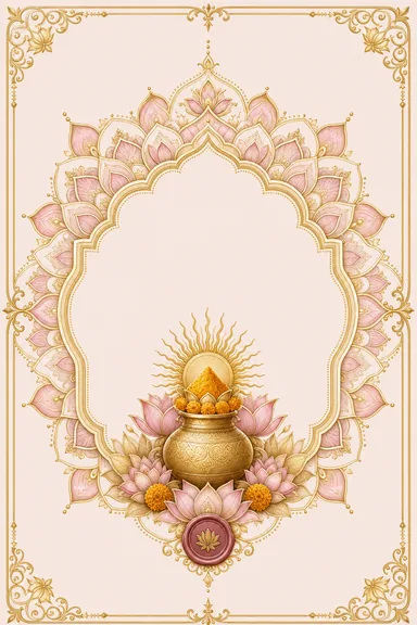 Lotus Mandala — Haldi invitation card design