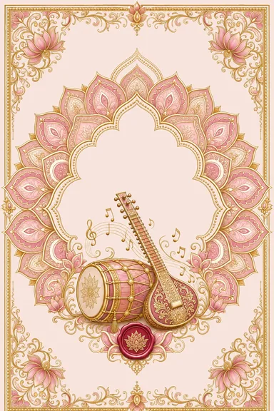 Sangeet — Lotus Mandala Wedding Suite — Sangeet card design
