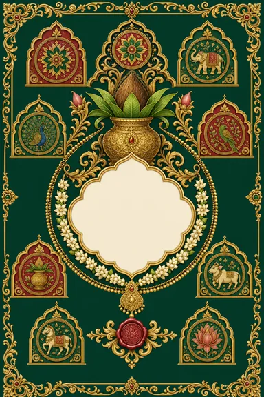 Mysore Ganjifa — Kannada invitation card design