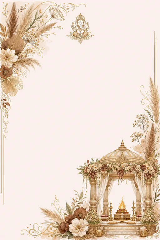 Wedding — Pampas Boho Wedding Suite — invitation page