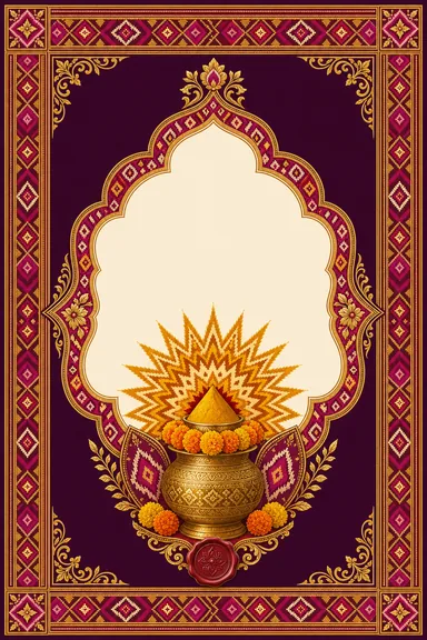 Haldi — Patan Patola Wedding Suite — Haldi card design