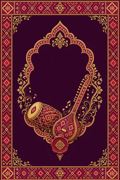 Sangeet — Patan Patola Wedding Suite — Sangeet card design