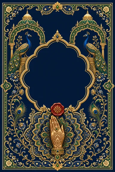 Mehndi — Rajputana Royal Wedding Suite — Mehndi card design