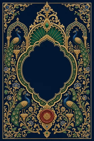 Reception — Rajputana Royal Wedding Suite — Reception card design