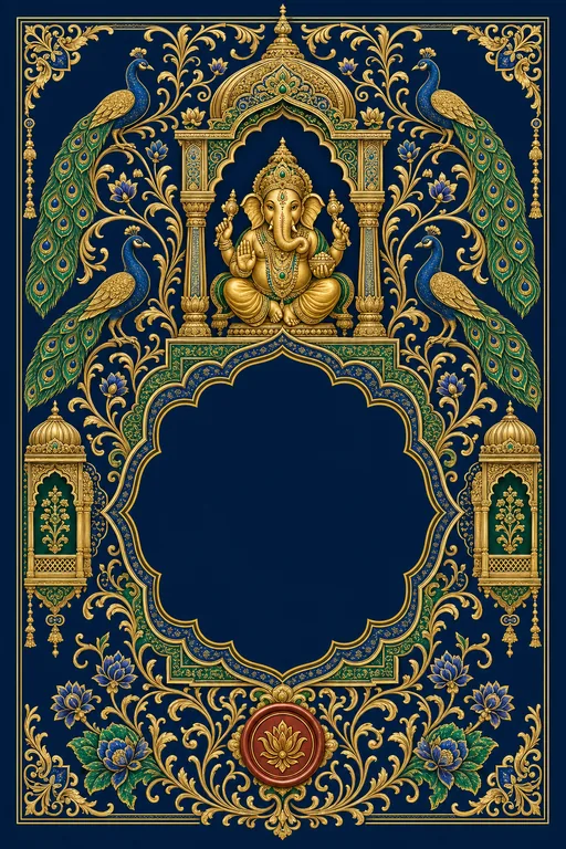 Wedding — Rajputana Royal Wedding Suite — North Indian Hindu Traditional Wedding invitation card design from Ayozan