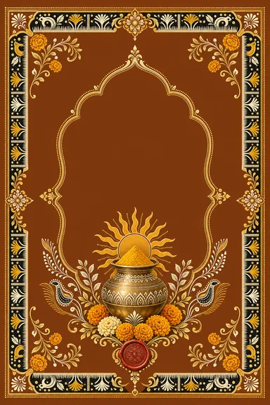 Haldi — Sohrai-Khovar Wedding Suite — Haldi card design