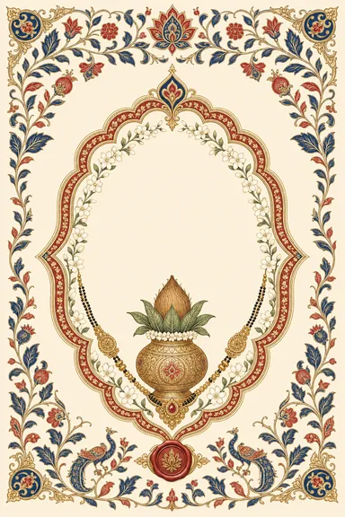 Wedding — Srikalahasti Kalamkari Wedding Suite — Wedding card design