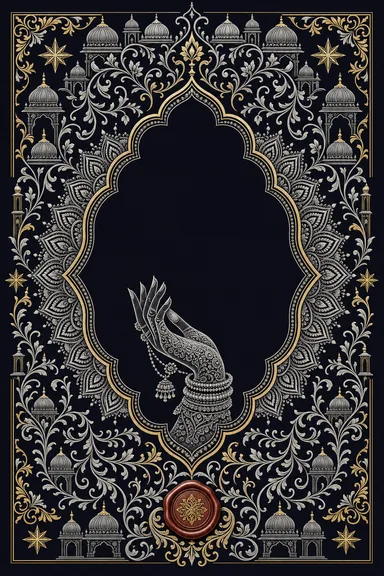 Mehndi — Bidri Silver Inlay Wedding Suite — Mehndi card design