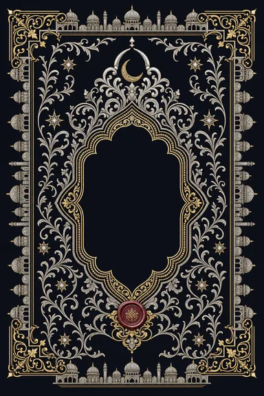 Walima — Bidri Silver Inlay Wedding Suite — Walima card design