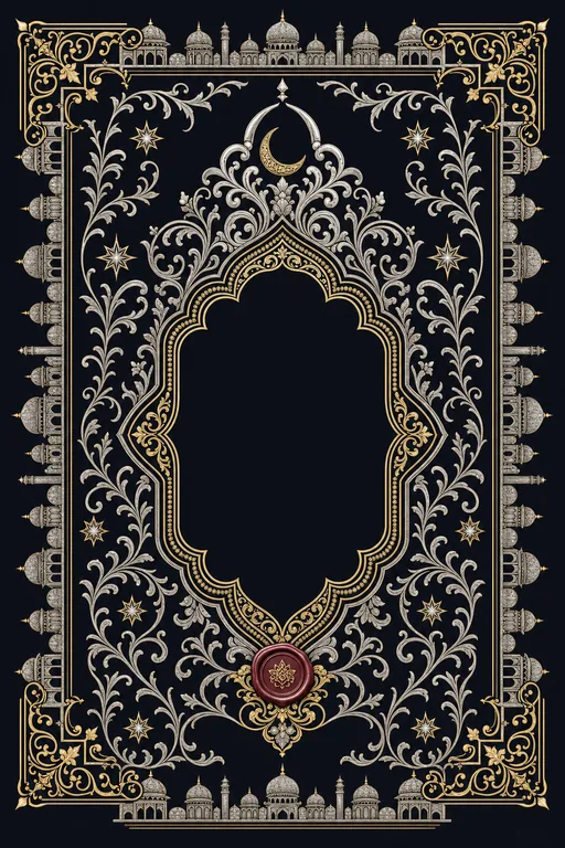 Walima — Bidri Silver Inlay Wedding Suite — Hyderabadi Muslim Traditional Walima invitation card design from Ayozan