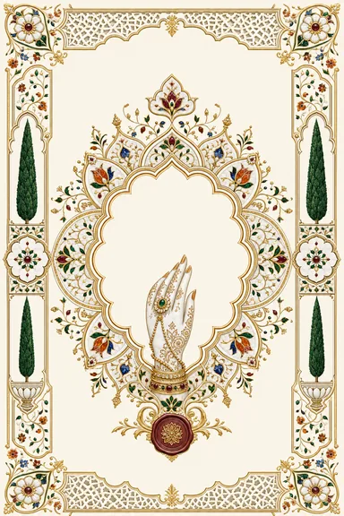 Mehndi — Taj Pietra Dura Wedding Suite — Mehndi card design