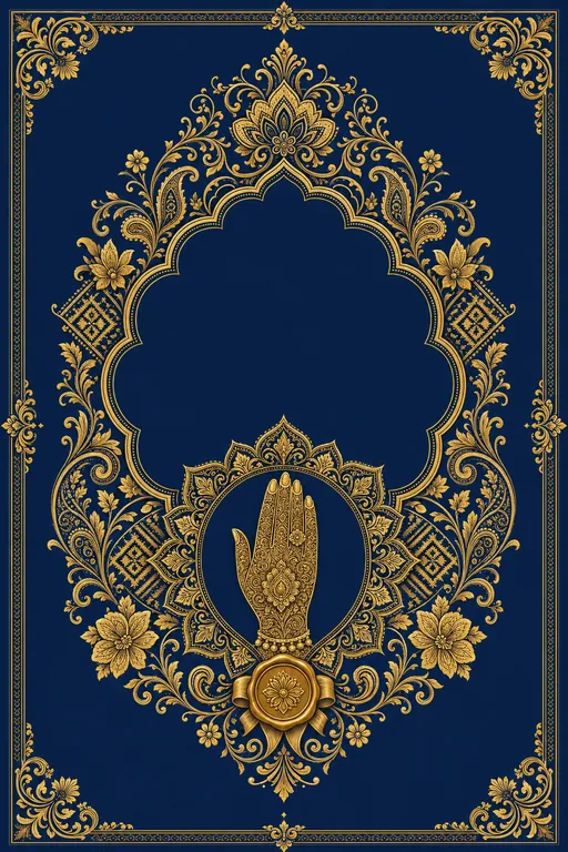 Mehndi — Royal Punjabi Wedding Suite — Punjabi Sikh Traditional Mehndi invitation card design from Ayozan