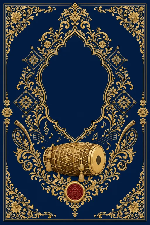 Sangeet — Royal Punjabi Wedding Suite — Punjabi Sikh Traditional Sangeet invitation card design from Ayozan