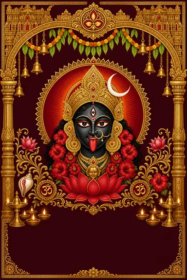 Kalighat Kali — Darshan design