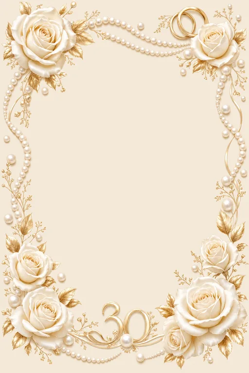 30th — Pearl — Invitation — invitation page