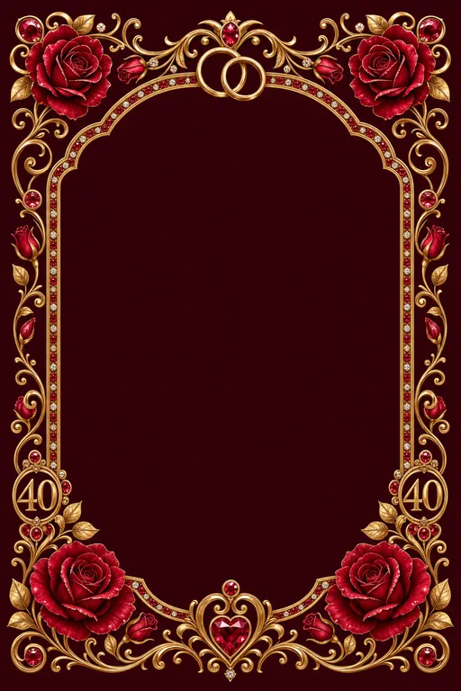 40th — Ruby — Invitation — invitation page