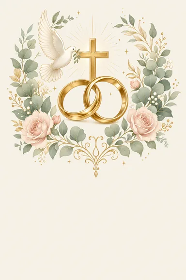 Wedding Blessings — Tamil Christian Wedding invitation card design