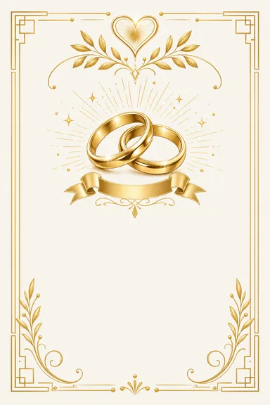 Just Married — Wedding card design