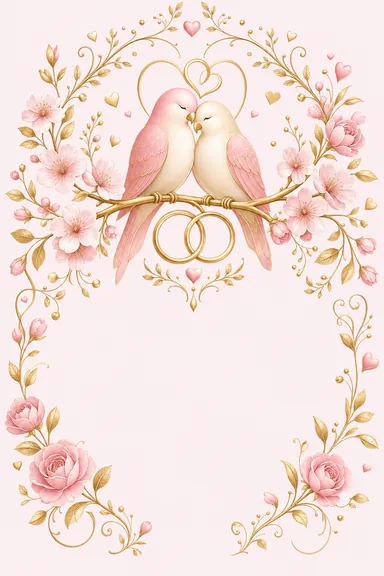 Best Wishes — Floral Wedding invitation card design