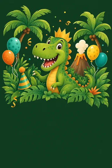 Kids Birthday — Dinosaur — Birthday card design