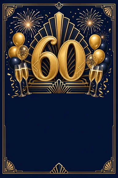 60th Birthday — Milestone — Birthday card design