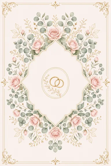 Engagement — Blush Botanical Fusion — Engagement card design