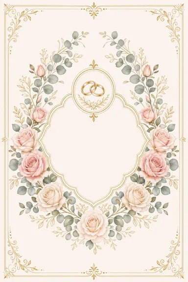 Engagement — Ring & Roses Modern — Engagement card design