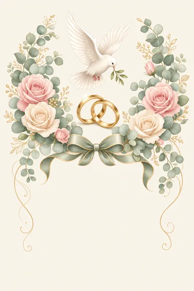 Engagement Blessings — Christian invitation card design