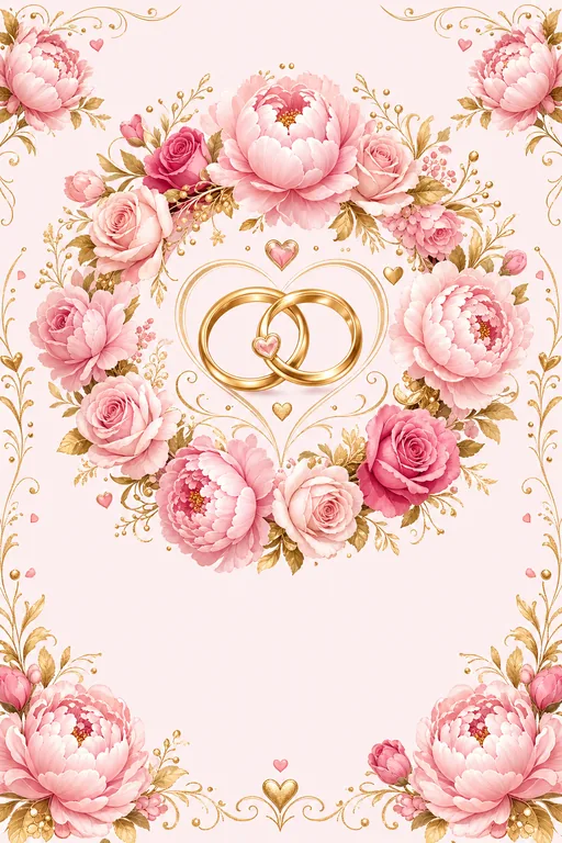 Engaged — Floral — Modern Engagement invitation card design from Ayozan
