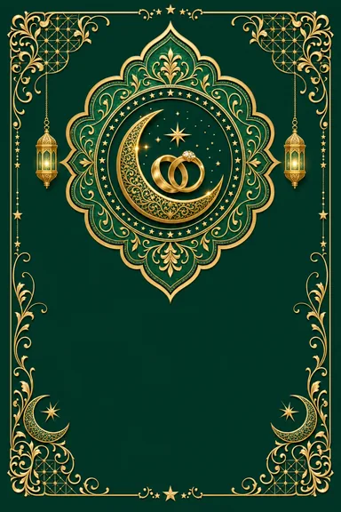 Mangni Mubarak — Muslim invitation card design