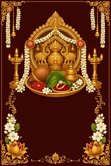 Nishchayam — Blessings — Tilak card design