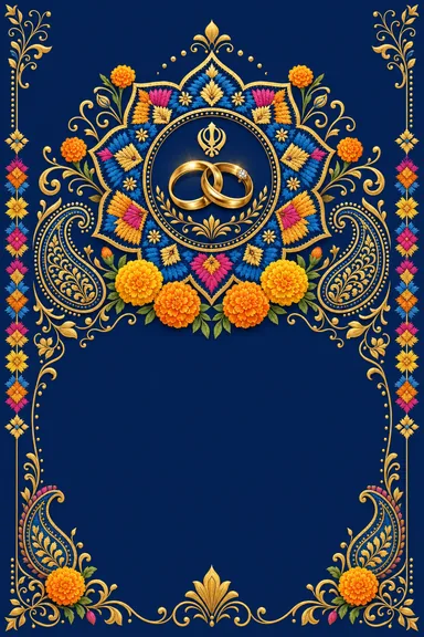 Punjabi Roka — Kurmai — Sikh invitation card design