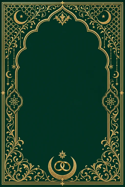 Mangni — Emerald Arabesque — invitation page